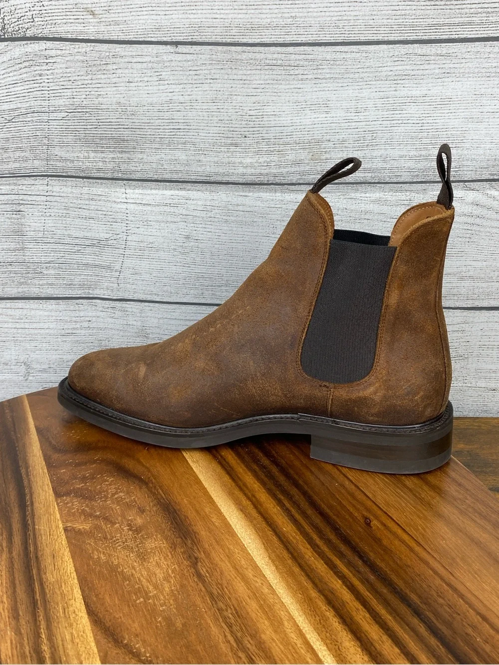 Sid Mashburn Brown Suede Chelsea Boot Dainite Soles Men’s Shoe Size 10